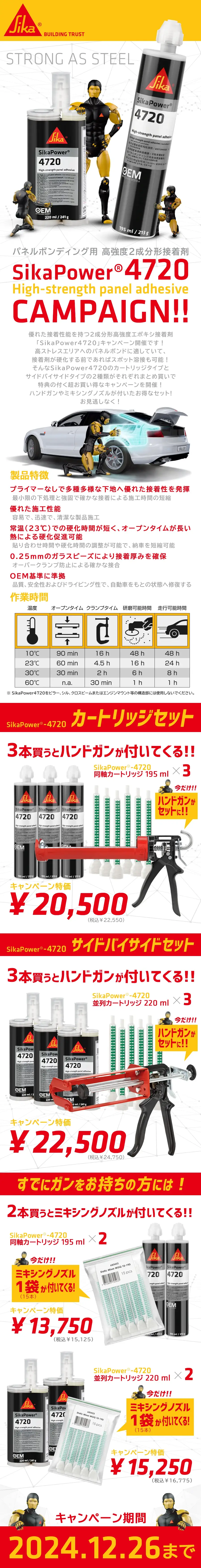 SikaPower シーカパワー 4720 パネルボンディング用