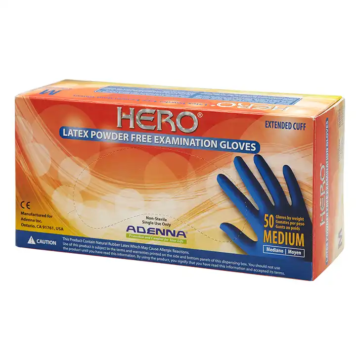 ADENNA HEROヒーロー・極厚高級 ラテックスグローブ 50枚入り HER50販売中-塗装機器と塗料の販売 プロホンポ