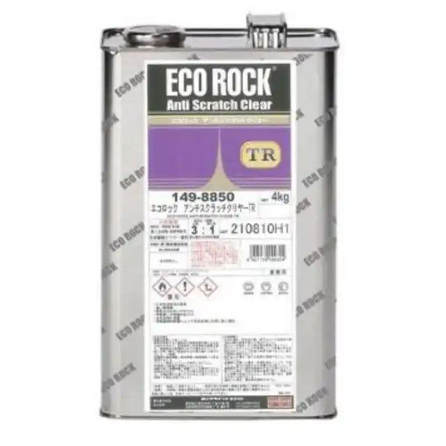 Rock ロックペイント 149-8800 エコロック アンチスクラッチクリヤー TR 環境配慮型アクリルウレタン 3:1  容量4kg販売中-塗装機器と塗料の販売 プロホンポ